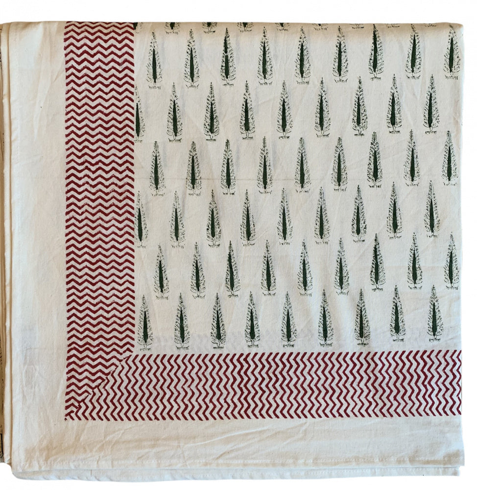 Bordduk - grønne trær