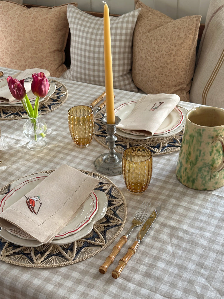 Linservietter - Après Ski Beige (4 stk)