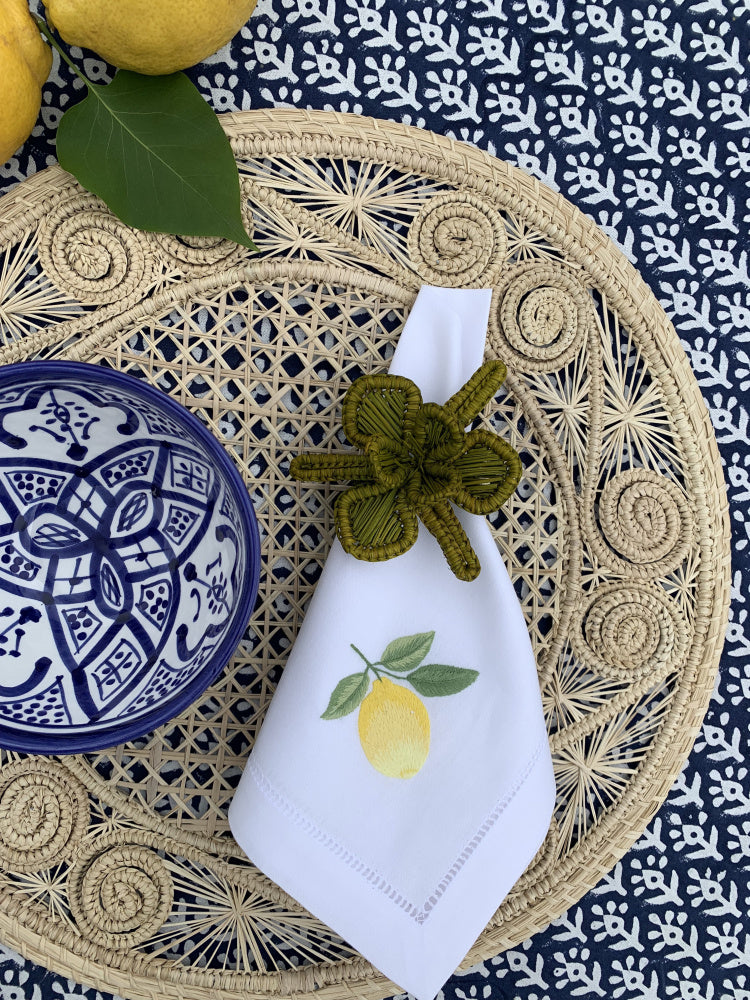 Serviettring - Orkidé Oliven