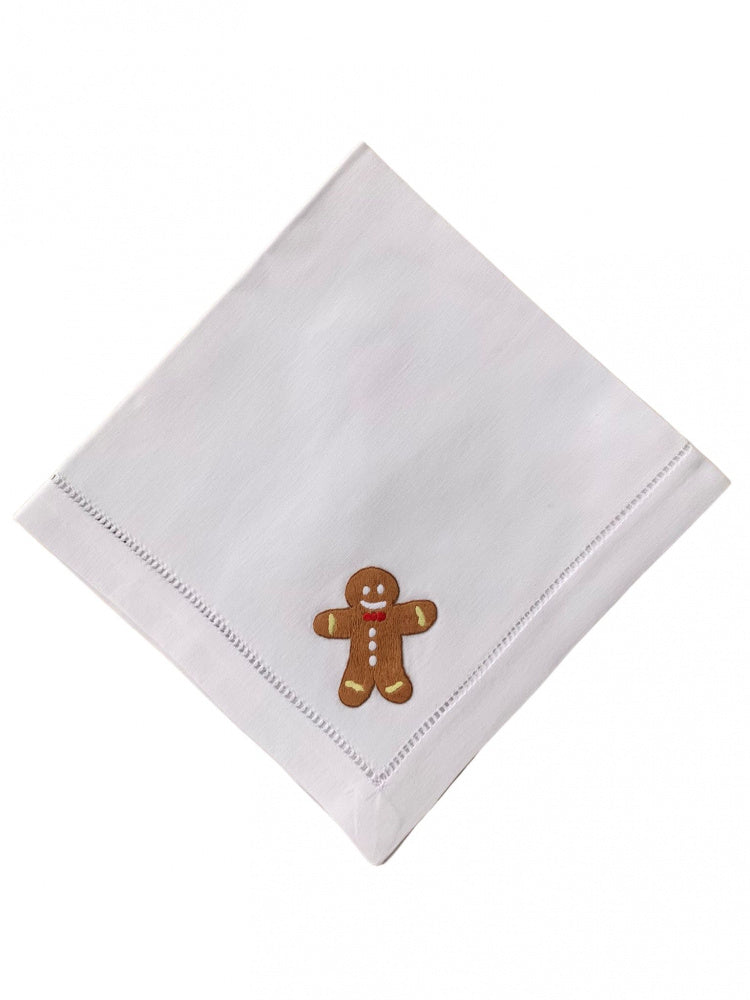 Serviett med pepperkakemann