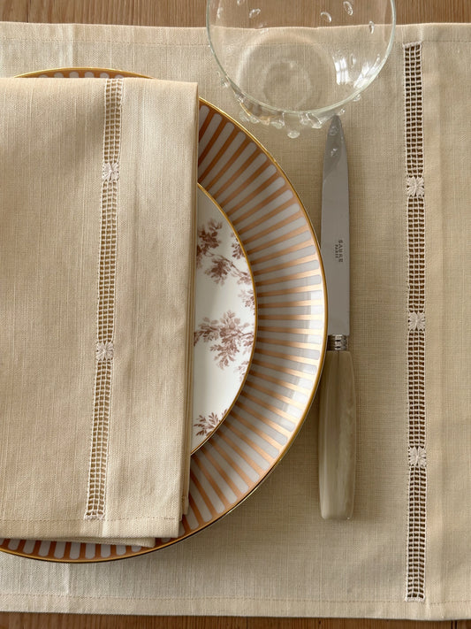 PREORDER - Linserviett Heirloom - Vanilje
