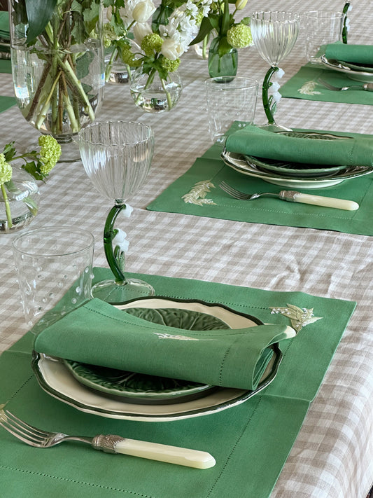 Liljekonvall - linserviett