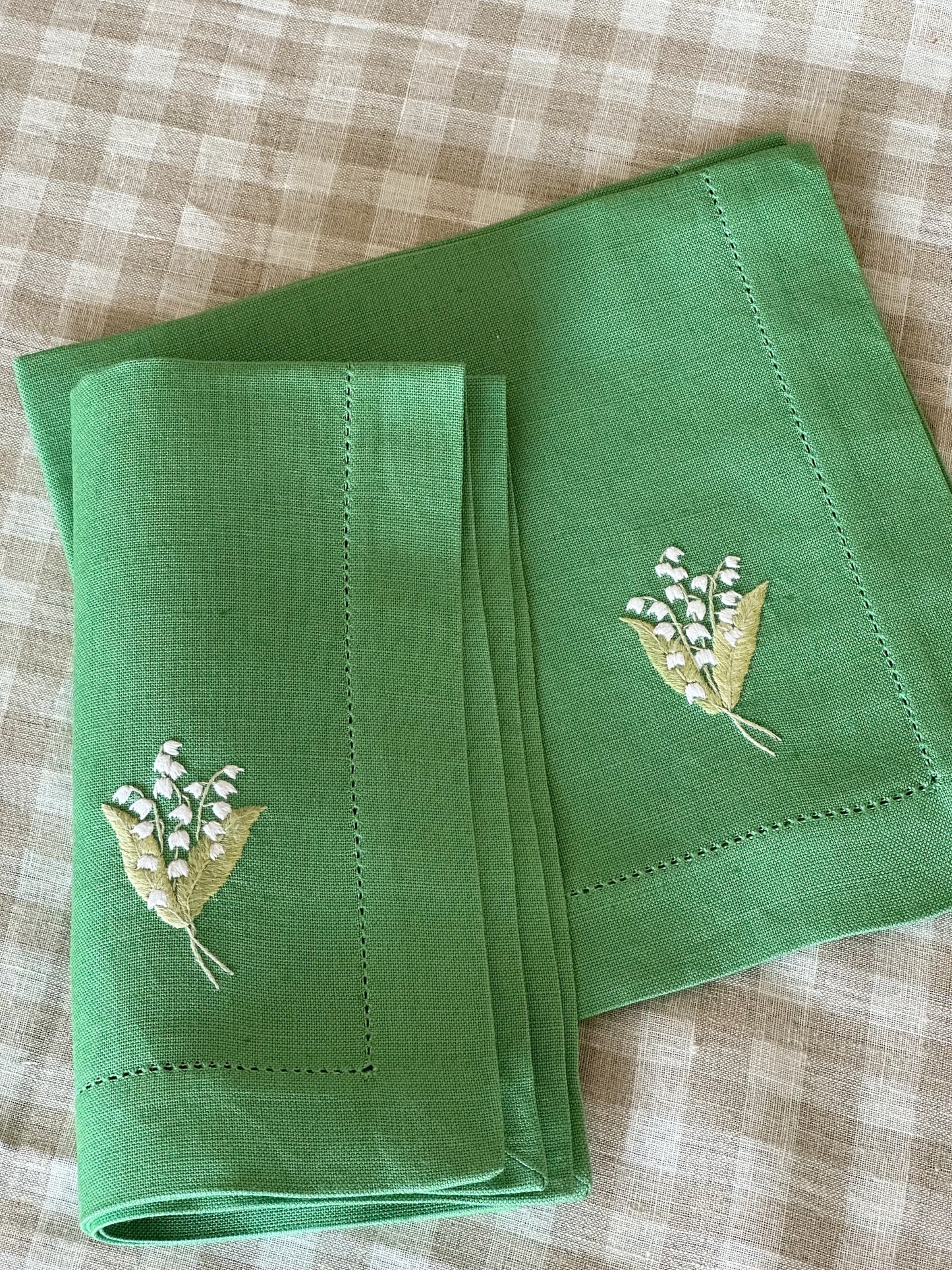 Liljekonvall - linserviett