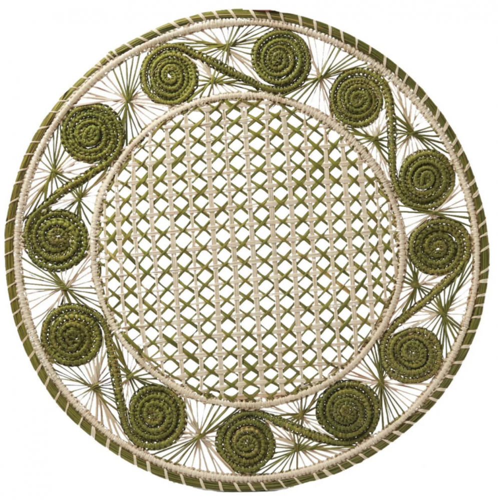 Dekkebrikke - Virvel oliven