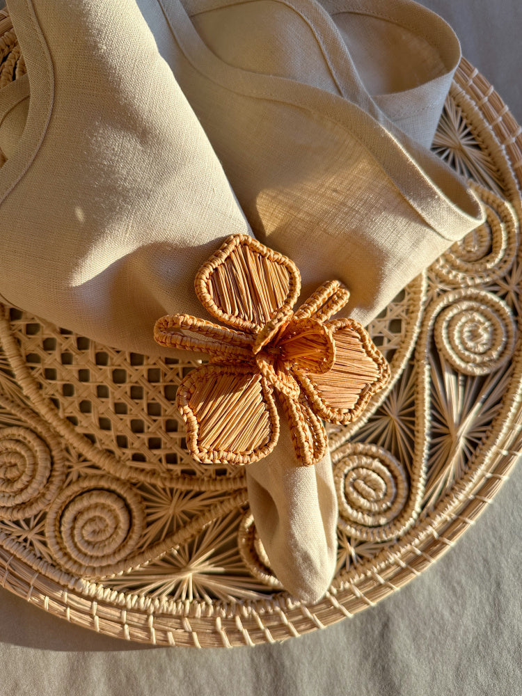 Serviettring - Orkidé Stor Karamell