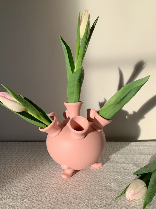 Vase - Tulipiere rosa