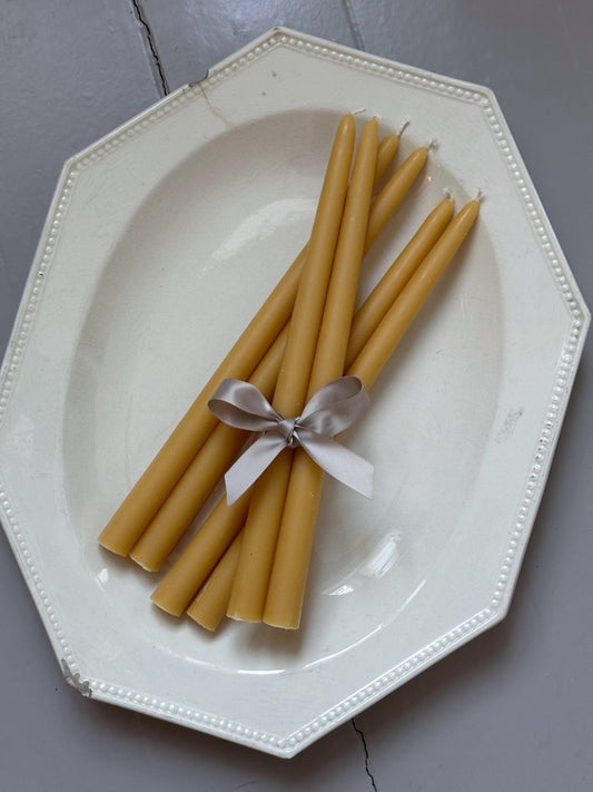 Kronelys Bivoks 30 cm - 2 stk