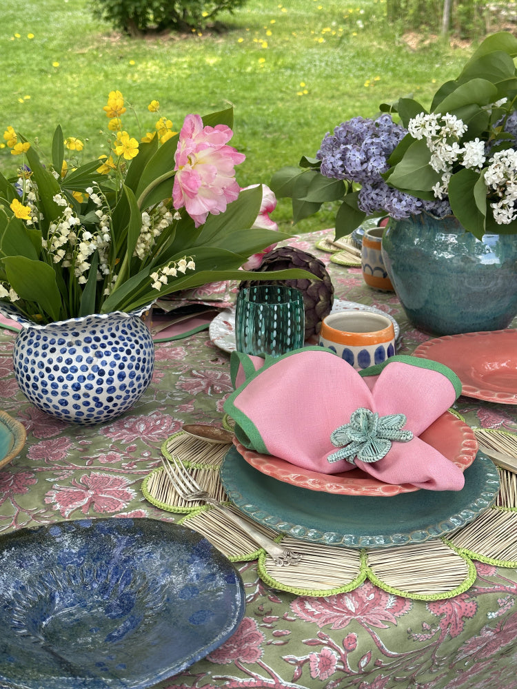 Glass Perle - Grønn 2 stk