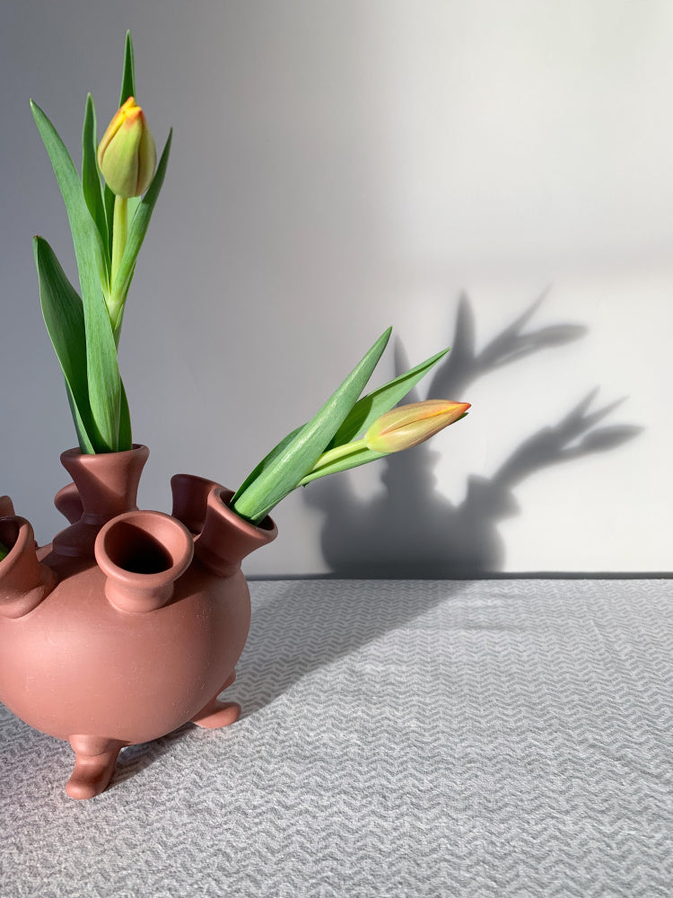 Vase - Tulipiere brun