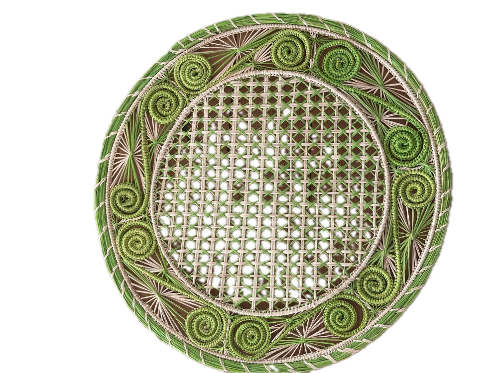 Dekkebrikke - Virvel natur/eplegrønn