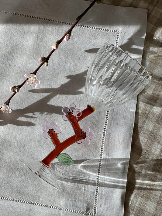 Vinglass Botanica - Ferskenblomst