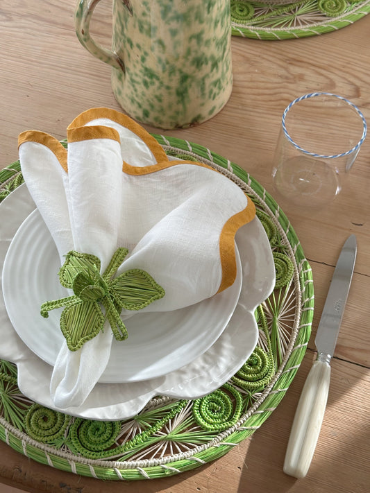 Dekkebrikke - Virvel natur/eplegrønn