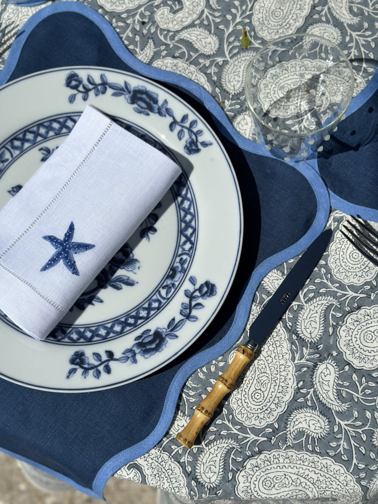 Linserviett - Frutti di Mare (4 stk)