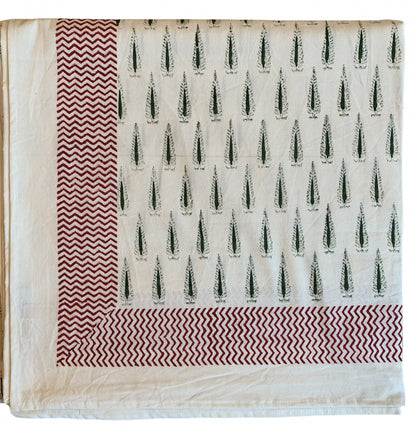 Bordduk - grønne trær