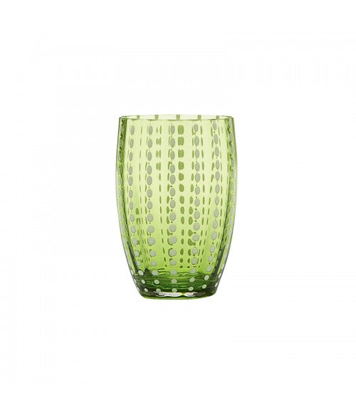 Glass Perle - Eplegrønn 2 stk