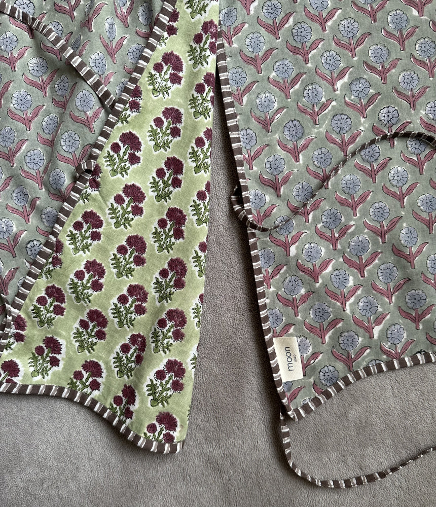 Juletreskjørt blokkprint