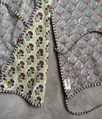 Juletreskjørt blokkprint