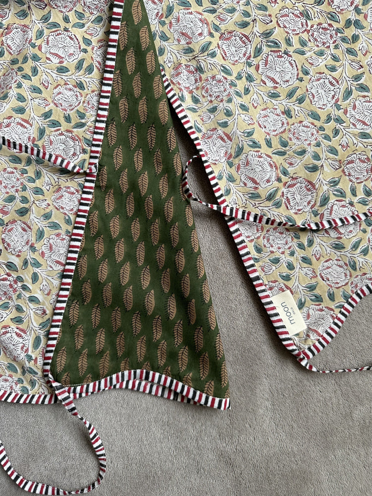 Juletreskjørt blokkprint