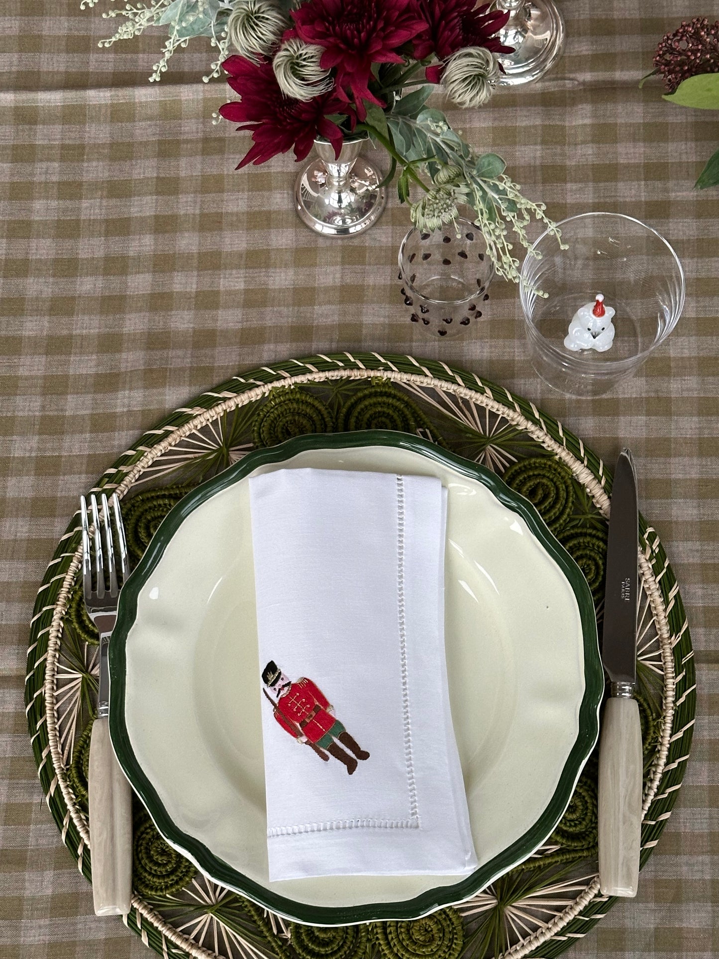 Dekkebrikke - Virvel oliven