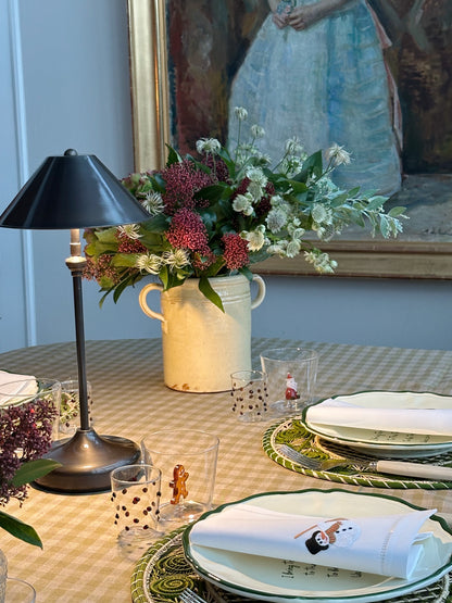 Emily bordlampe - Bronzed brass