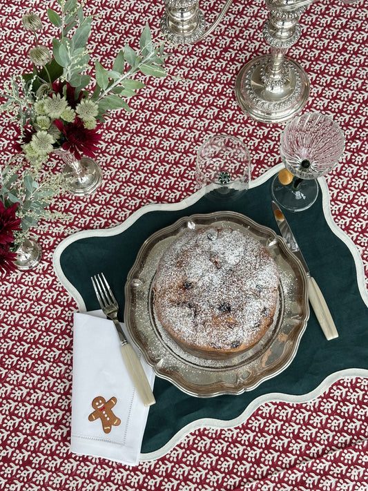 Bordduk - Krysantemum Rød