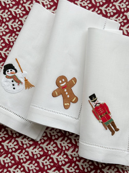 Serviett med snømann