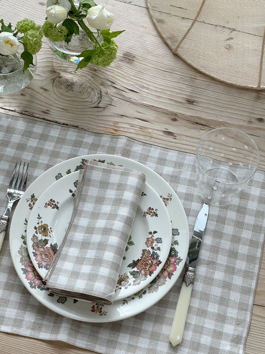 Linserviett Gingham