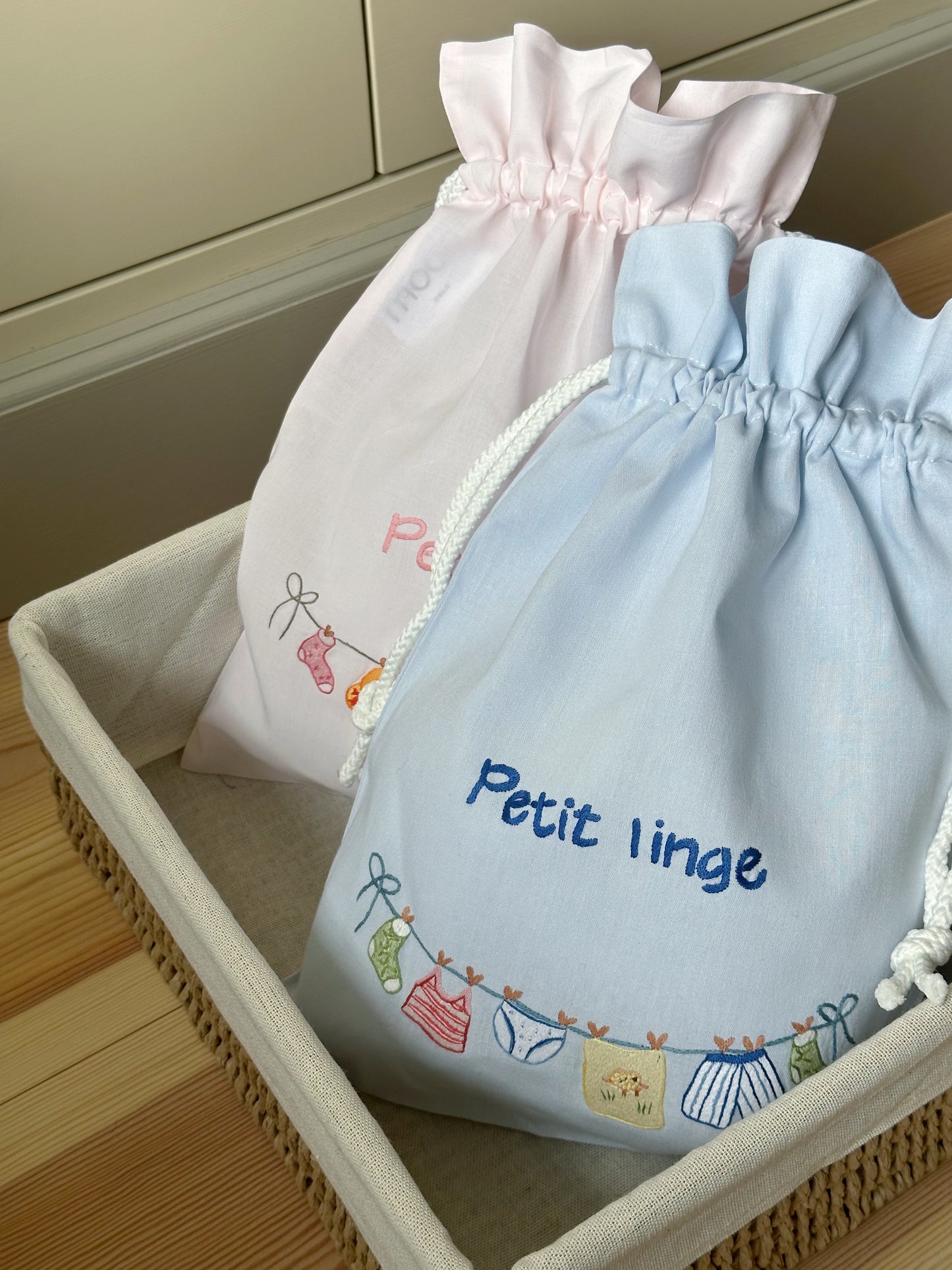 Tøypose "Petit Linge" - rosa