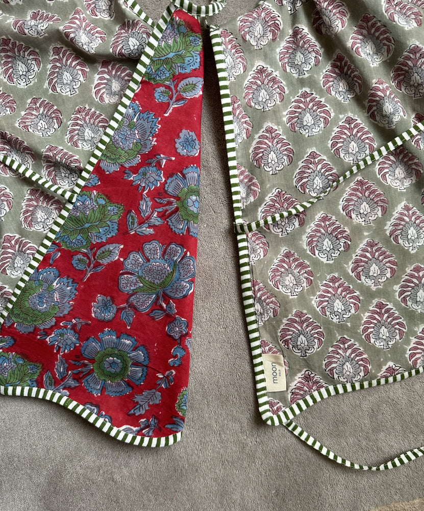 Juletreskjørt blokkprint