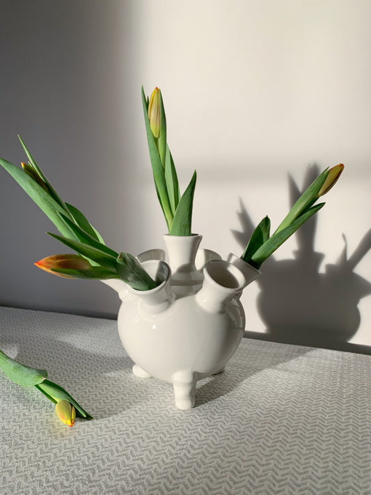 Vase - Tulipiere hvit