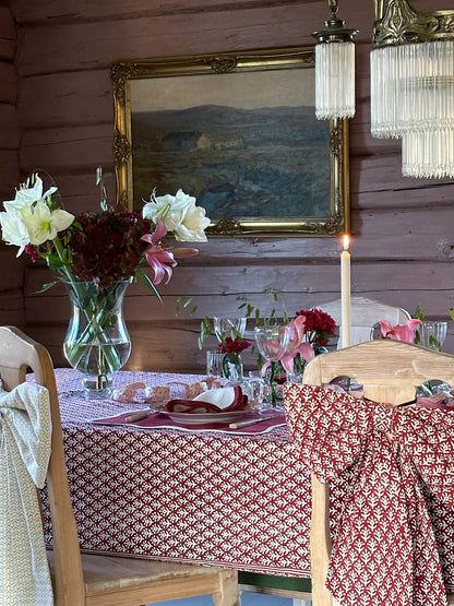 Bordduk - Krysantemum Rød