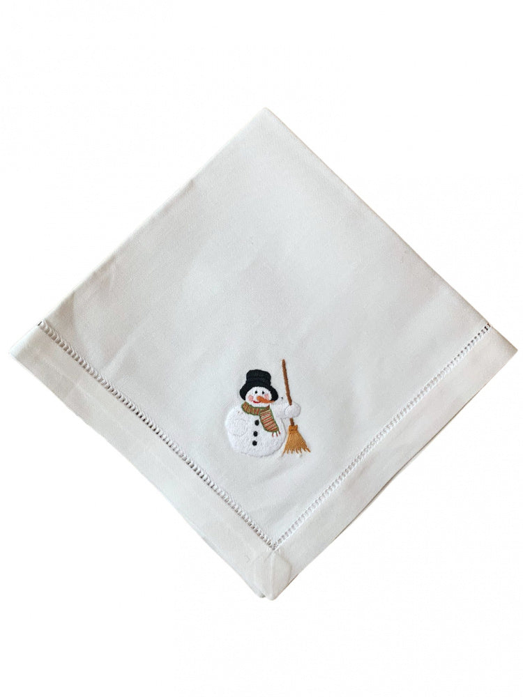 Serviett med snømann