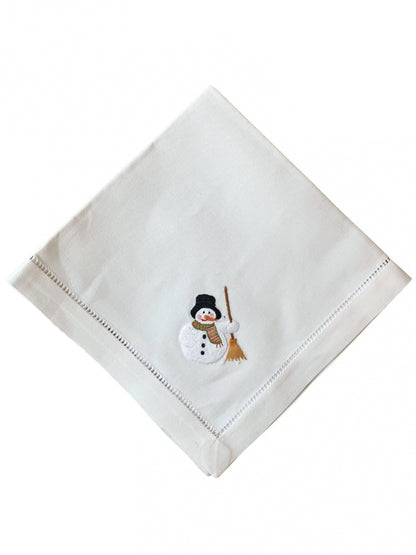 Serviett med snømann