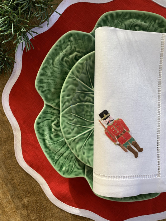 Serviett med tinnsoldat