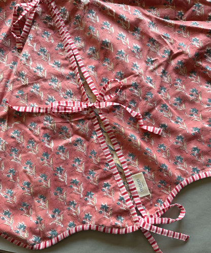 Juletreskjørt blokkprint