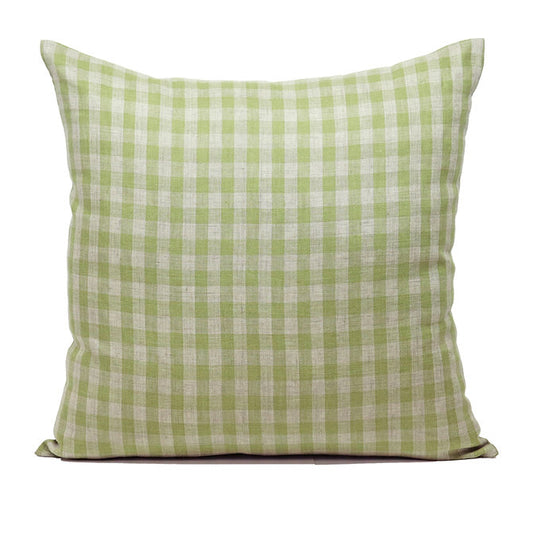 Putetrekk - natur/grønn gingham